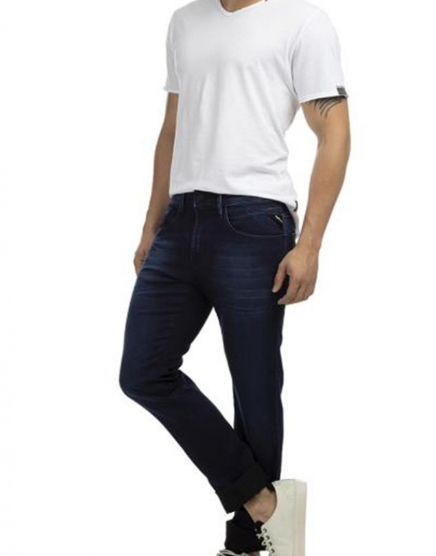 CALCA JEANS ANBASS SKINNY BLUE ESCURO