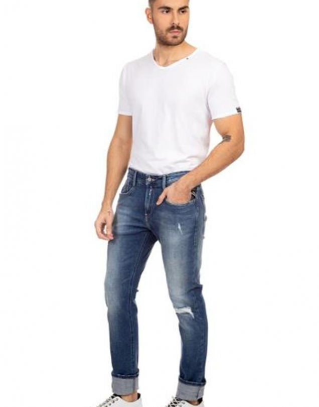 CALCA JEANS ANBASS LAVAGEM MEDIA