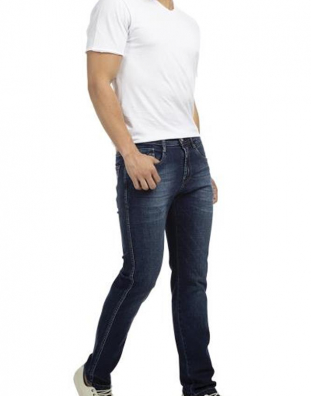 CALCA JEANS ANBASS SKINNY BLUE MEDIO